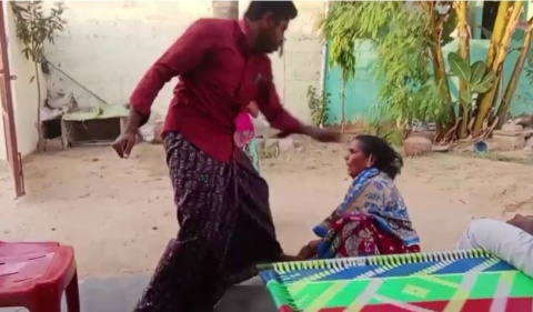 Andhra Pradesh Man Drags Mother By Hair, Slaps Father Over Land Given To Brother