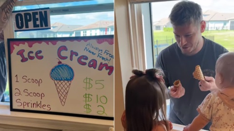 Viral Video: Dads Ice Cream Shop At Home Is The Most Adorable Thing On The Internet
